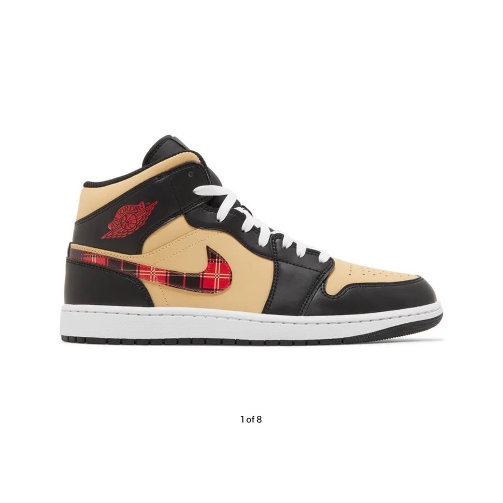 Jordan 1 Mid Special Edition "Tartan Swoosh"